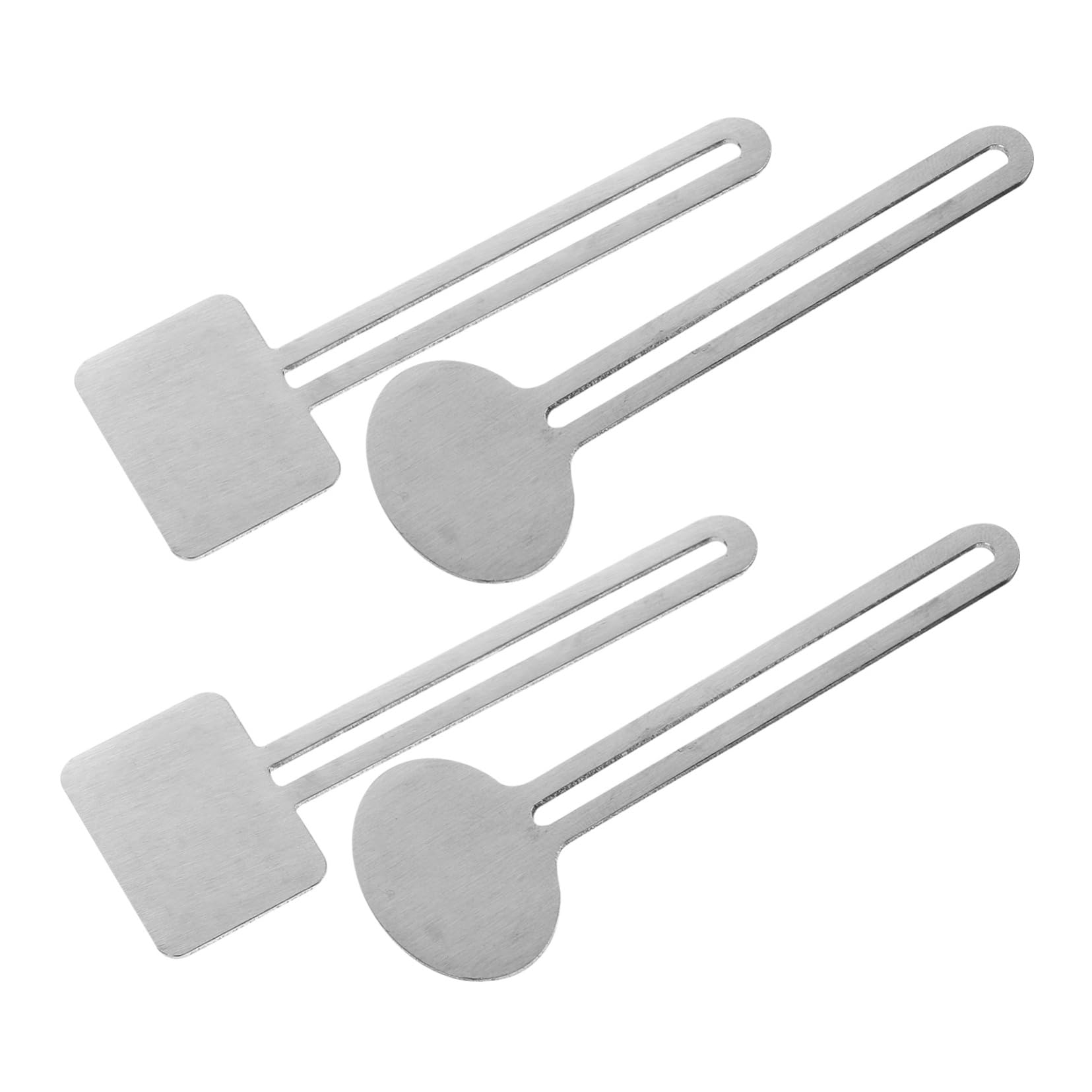 Gogogmee 3sets Bathroom Toothpaste Tube Squeezer Stainless Steel Squeezers Reusable Tube Pressers for Hair Dye 4pcs*3