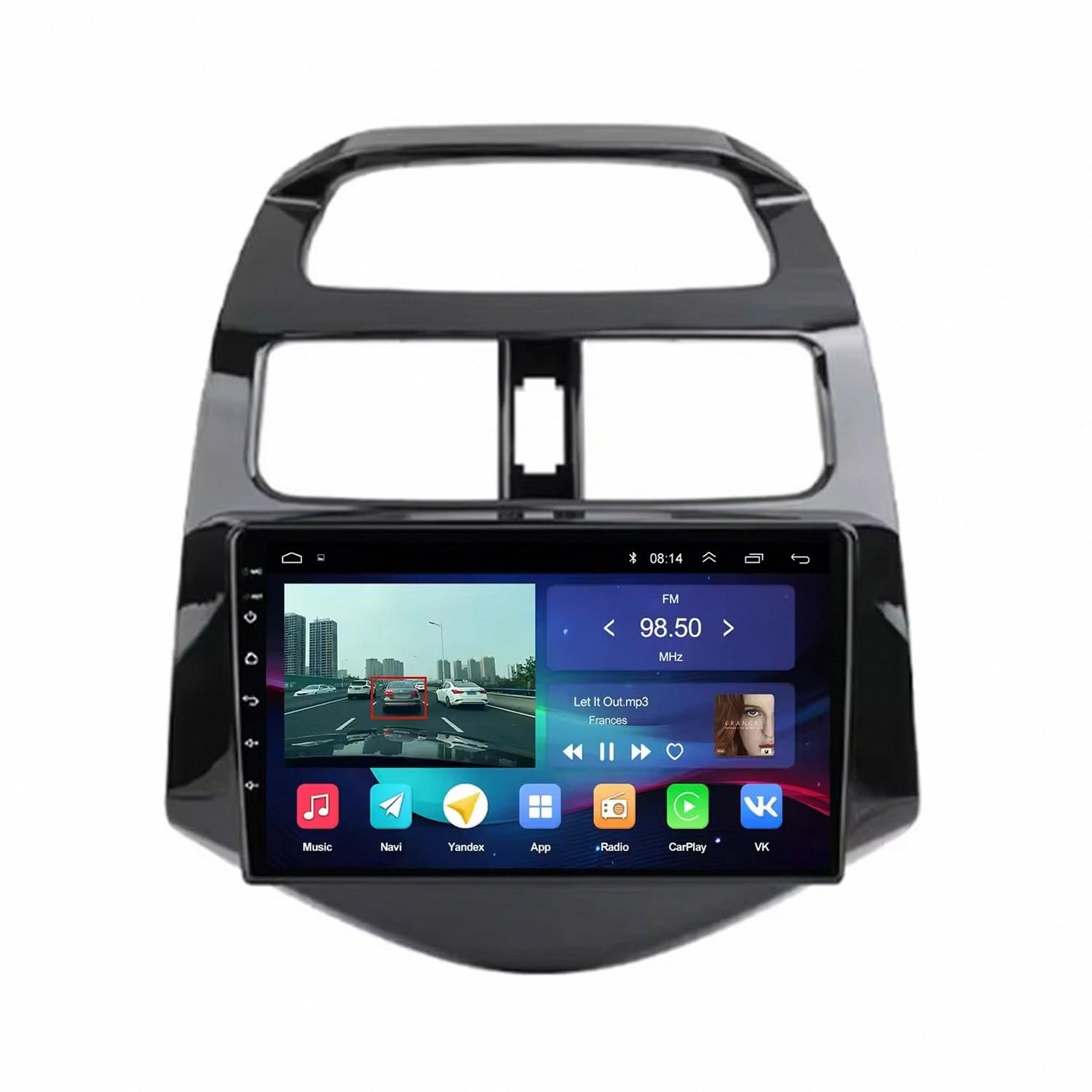 Radio de coche Android Auto con Bluetooth y función Mirror Link 4 núcleos 32G 8