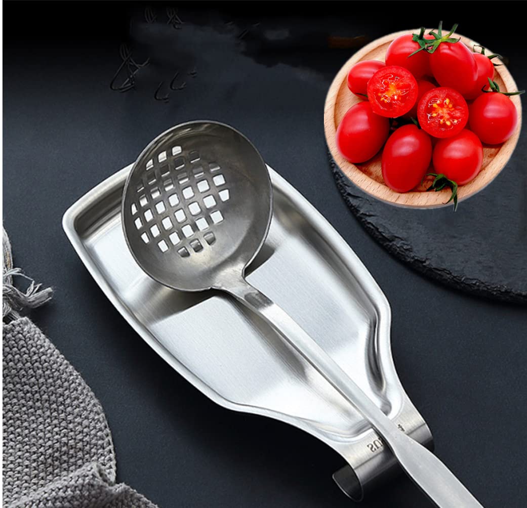 Porta Cucchiaio In Acciaio Inox 304 - Base Antiscivolo - Design Moderno - Lavabile In Lavastoviglie - Foto 7