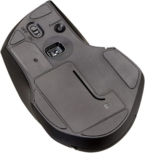 Miniatura 3 de Tienda Basics Mouse ergonómico de PC inalámbrico de tamaño completo con desplazamiento rápido