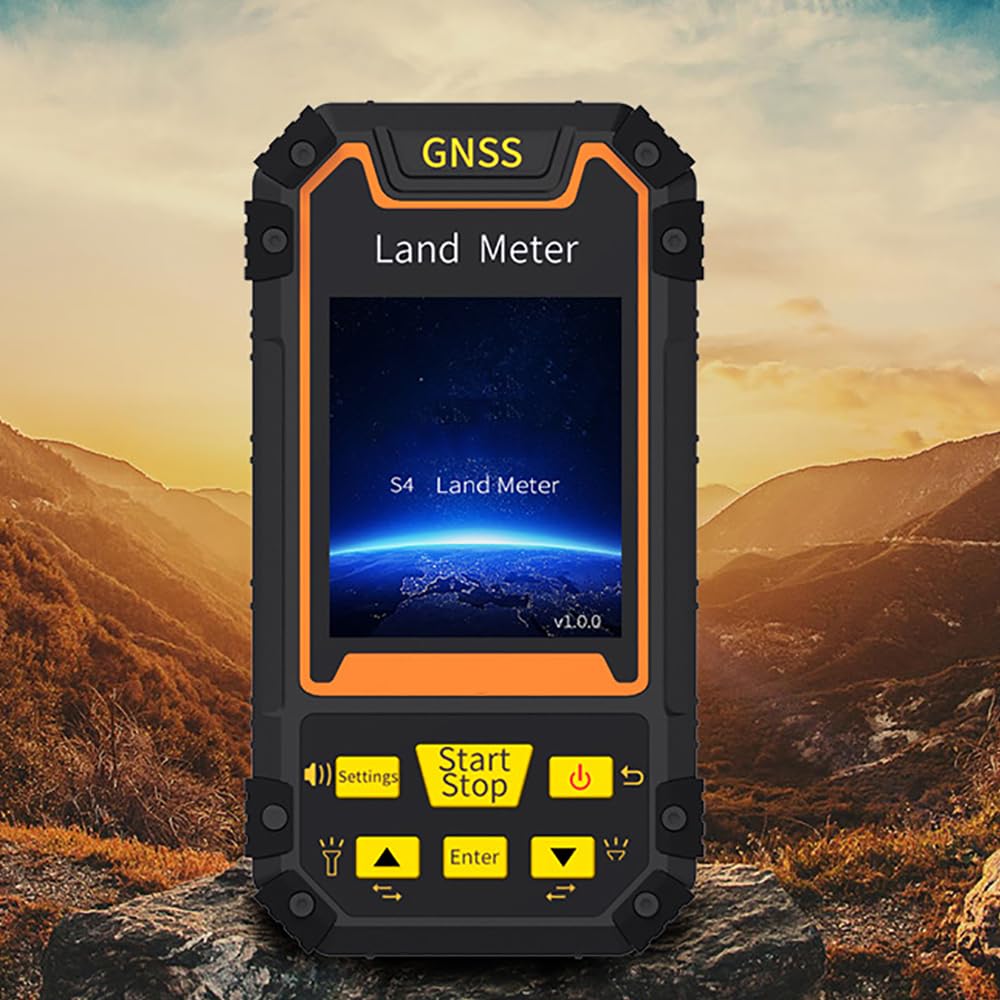 Compteur de terrain GPS portable, équipement de levé GPS portable avec fonction d'exportation de données, compteur de calcul de mesureur de surface terrestre, mini unités GPS portables, pour mesure
