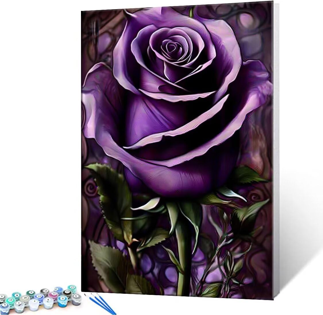 Malen nach Zahlen Kinder ab 7 8 9 10 Jahre, Lila Rose Malen nach Zahlen Erwachsene Jugendliche Malen-Nach-Zahlen Kinder Teenager Kreatives für Mädchen Geschenkideen Malen nach Zahlen 100x130 cm z-1028