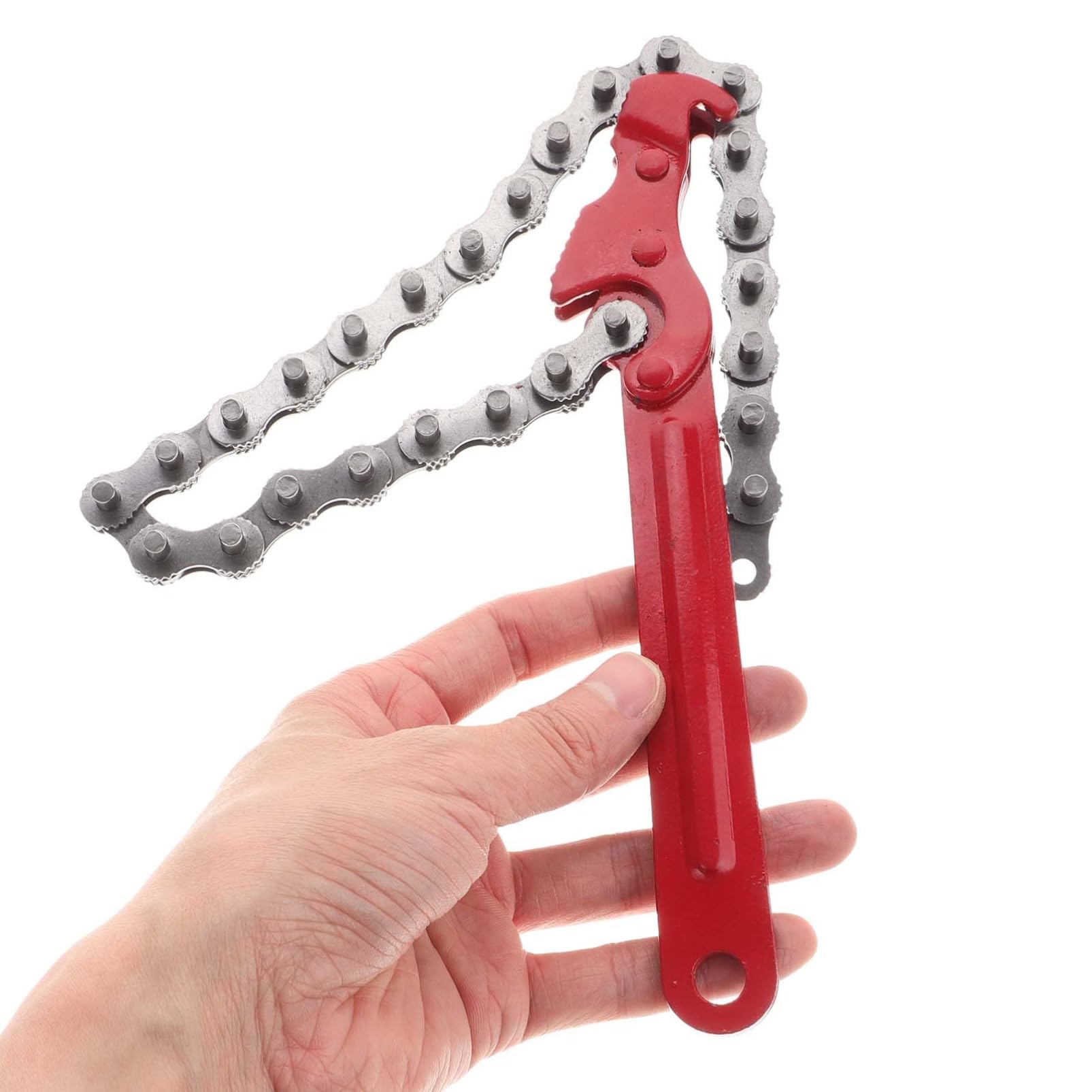 OUNONA Adjustable Wrench Heavy Duty Chain Wrench for Oil Filters Tool for Removal Fit