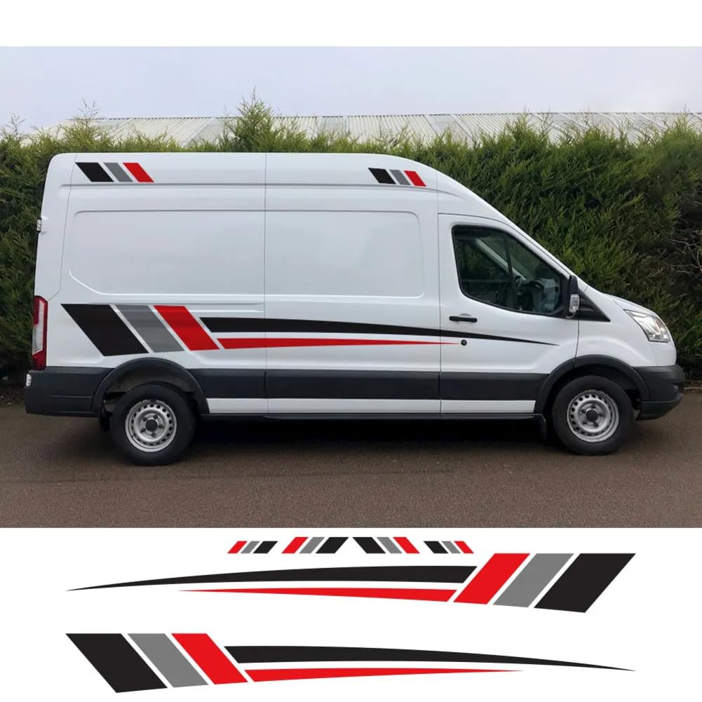 FORD TRANSIT SET Decalcomanie Personalizzato X Van Vinile Segno Grafico - Foto 13