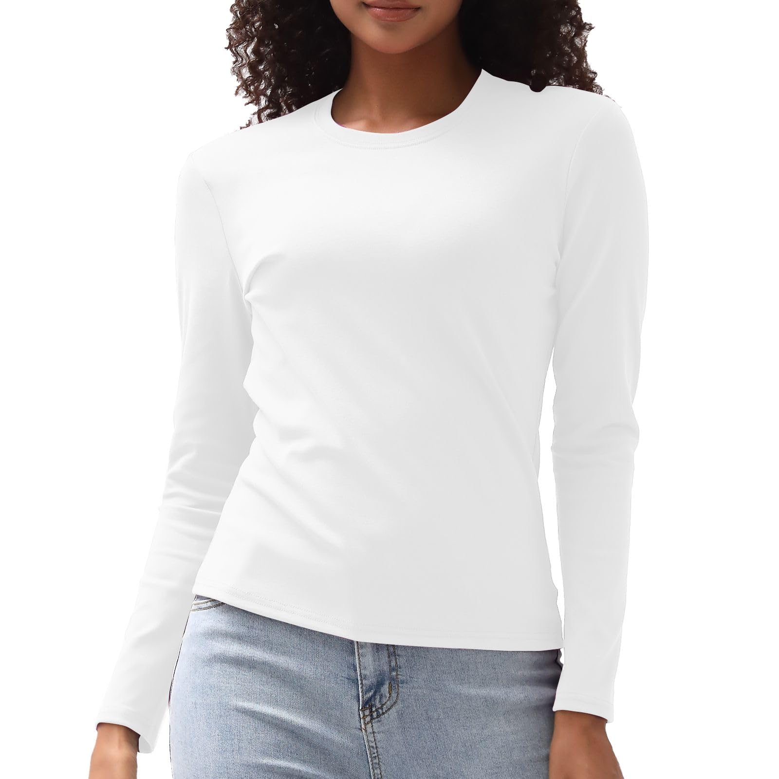 Cotton Long Sleeve Tee Shirts for Women