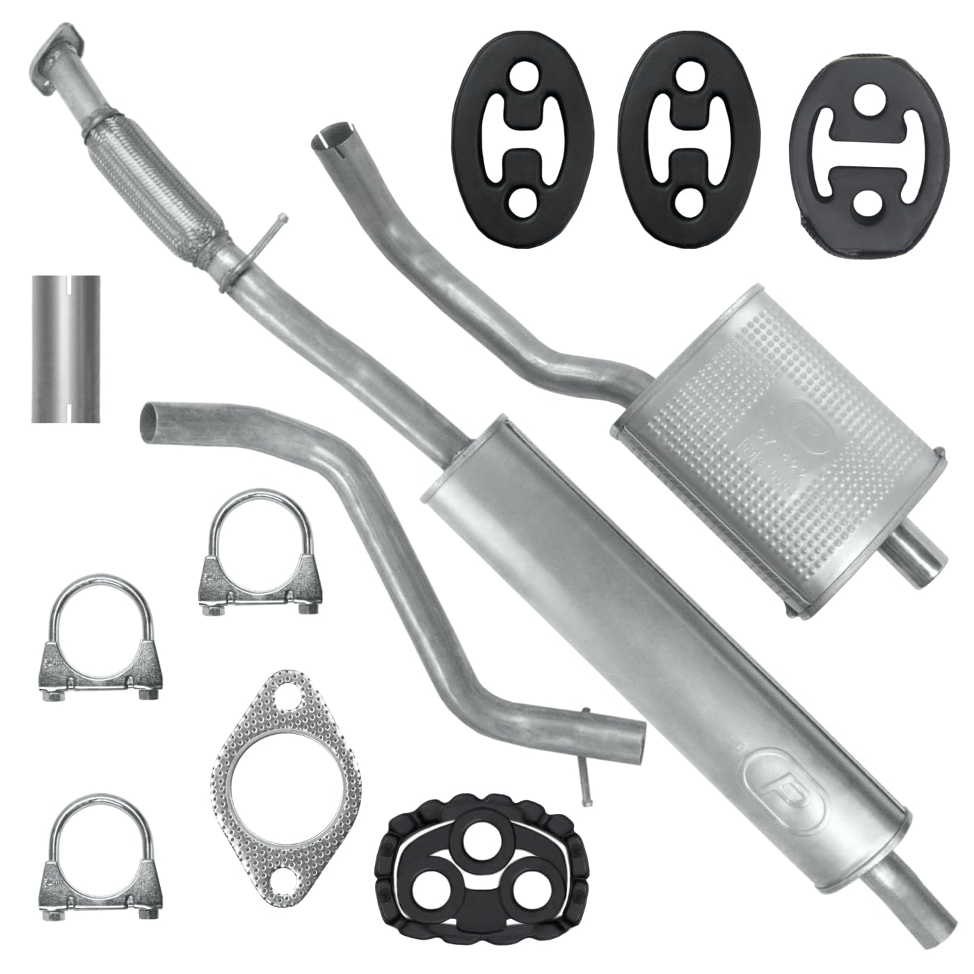 POLMOstrow Pot d’échappement pour Fiat 500 1 I 2007-2010