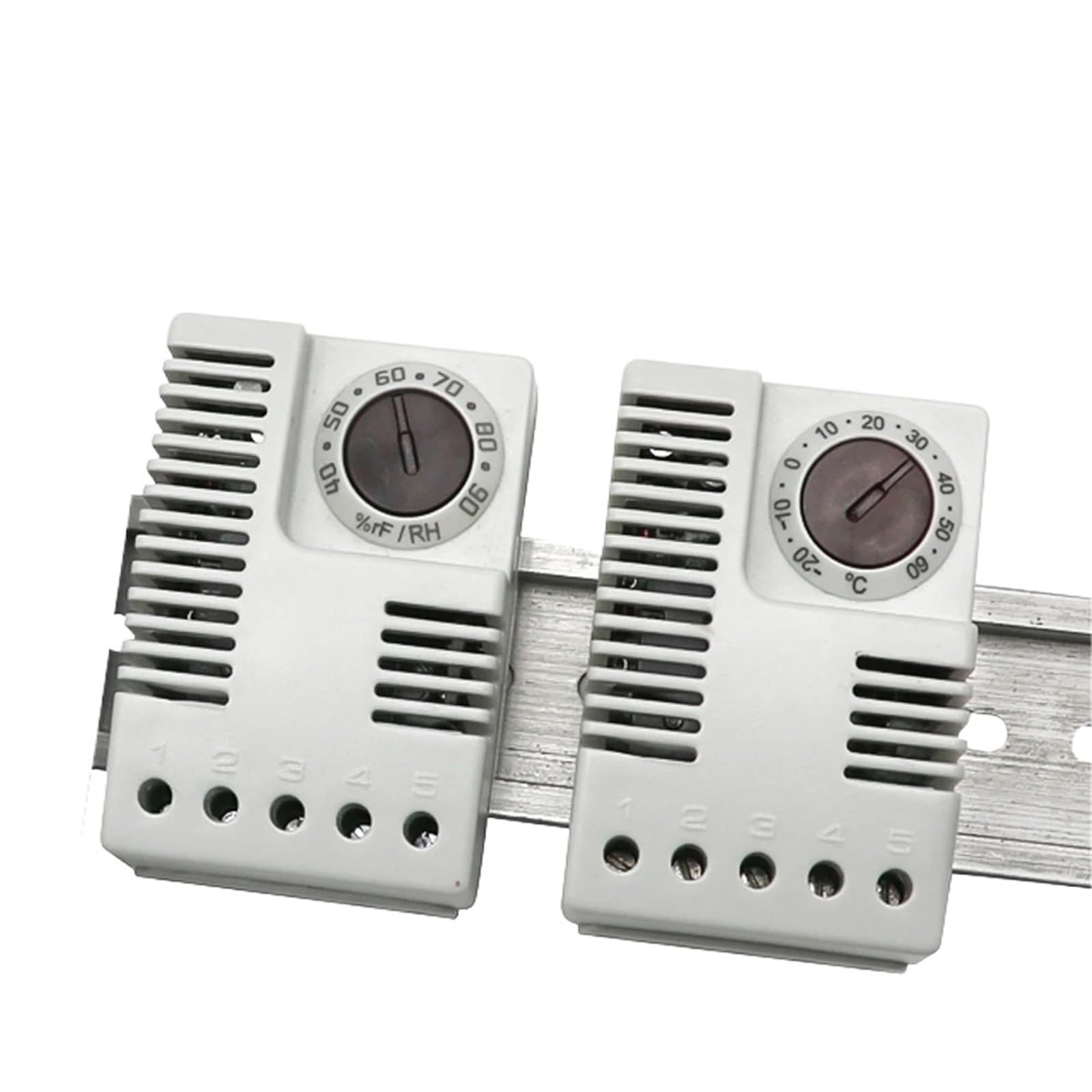Regolatore di umidità/temperatura Termostato igrostato Termostato for armadio Interruttore Indicatore LED regolabile su guida DIN Display(ETR 011)