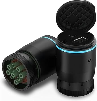 Garmin eLog ، جهاز تسجيل إلكتروني متوافق ELD ، رسوم عدم الاشتراك ، متوافق مع FMCSA ، يدعم 9 -pin J1939 و 6 -pin J1708 منافذ التشخيص 010-01876-00