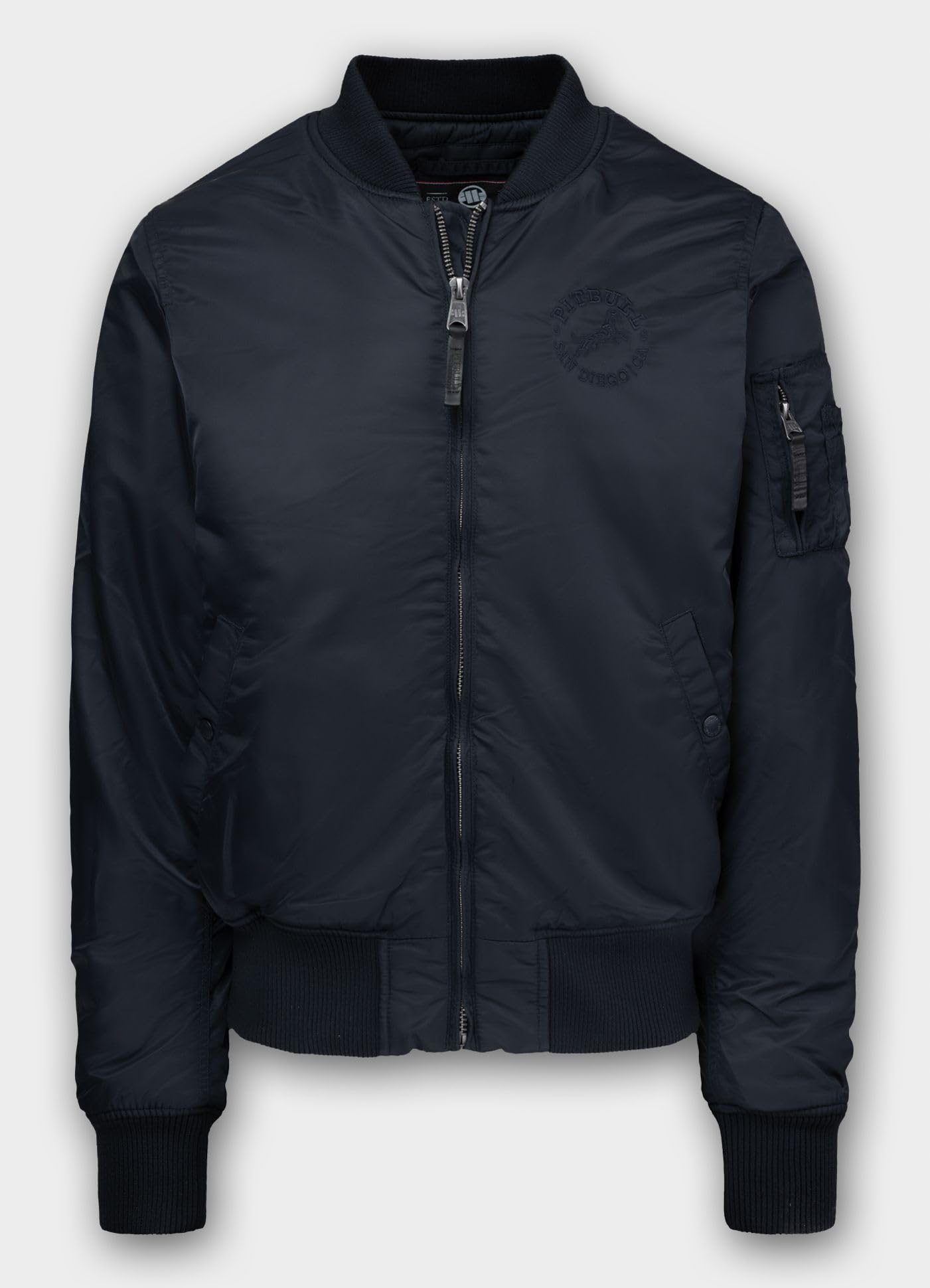 PITBULL - Bomberjacke Herren HACKET, Übergangsjacke College, Jacke Herren Retro Style, Jacken mit Seitentaschen, Sportliche Jacket, Leicht Pilotenjacke