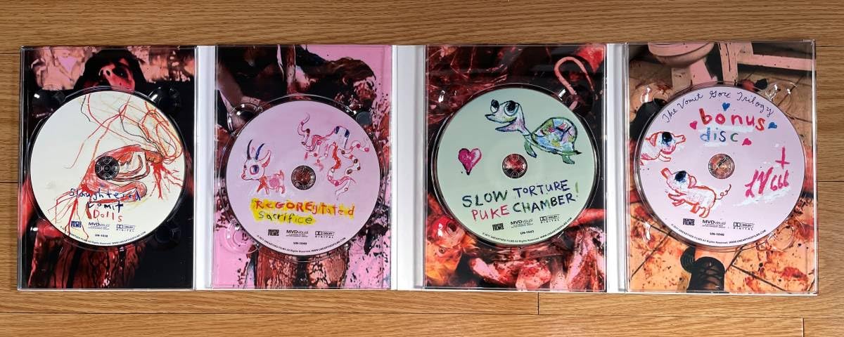 Amazon.co.jp: レアThe Vomit Gore Trilogy Box set 4枚組DVDレアThe 