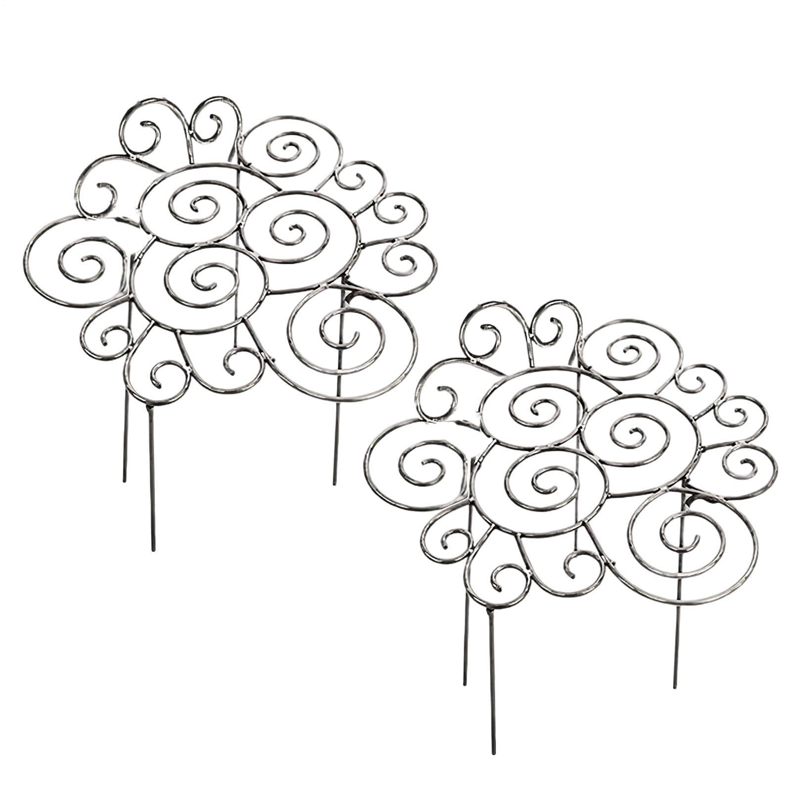 Tuteur pour Pivoines Lot de 2 Supports Réglables Robustes en Métal
