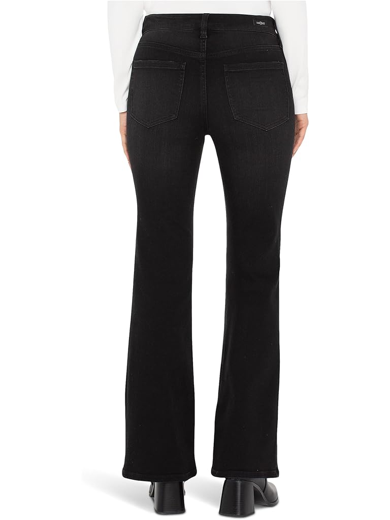 Black Liverpool Los Angeles Hannah Mid-Rise Flare Jean in Heron Lake