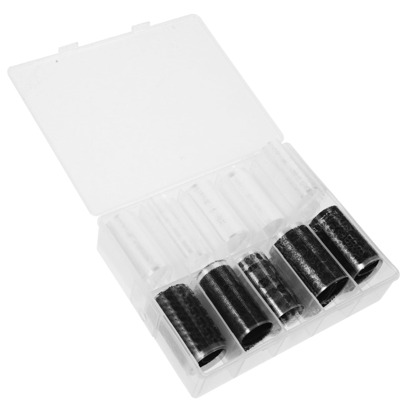 CALLARON 5 Scatole adesivi per unghie manicure Unghia falsa arte rimovibile UV decalcomanie per il trasferimento delle unghie adesivi decorativi per unghie adesivo