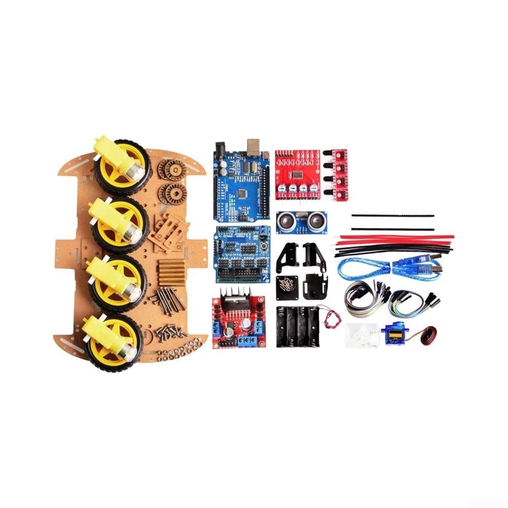 Kit per auto robot PCB 4WD con motori a 4 ingranaggi