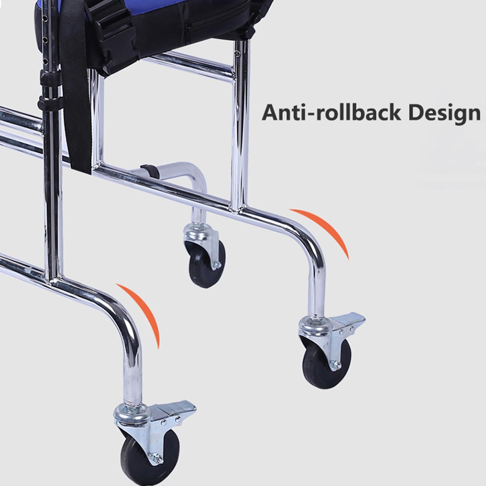 Bipedestador/Ayuda Para Caminar/Bipedestador Con Asiento Rueda Aparato De Rehabilitación Plegable Regulable En Altura Andador Para Miembros Inferiores Discapacitados Bipedestador Para Niños