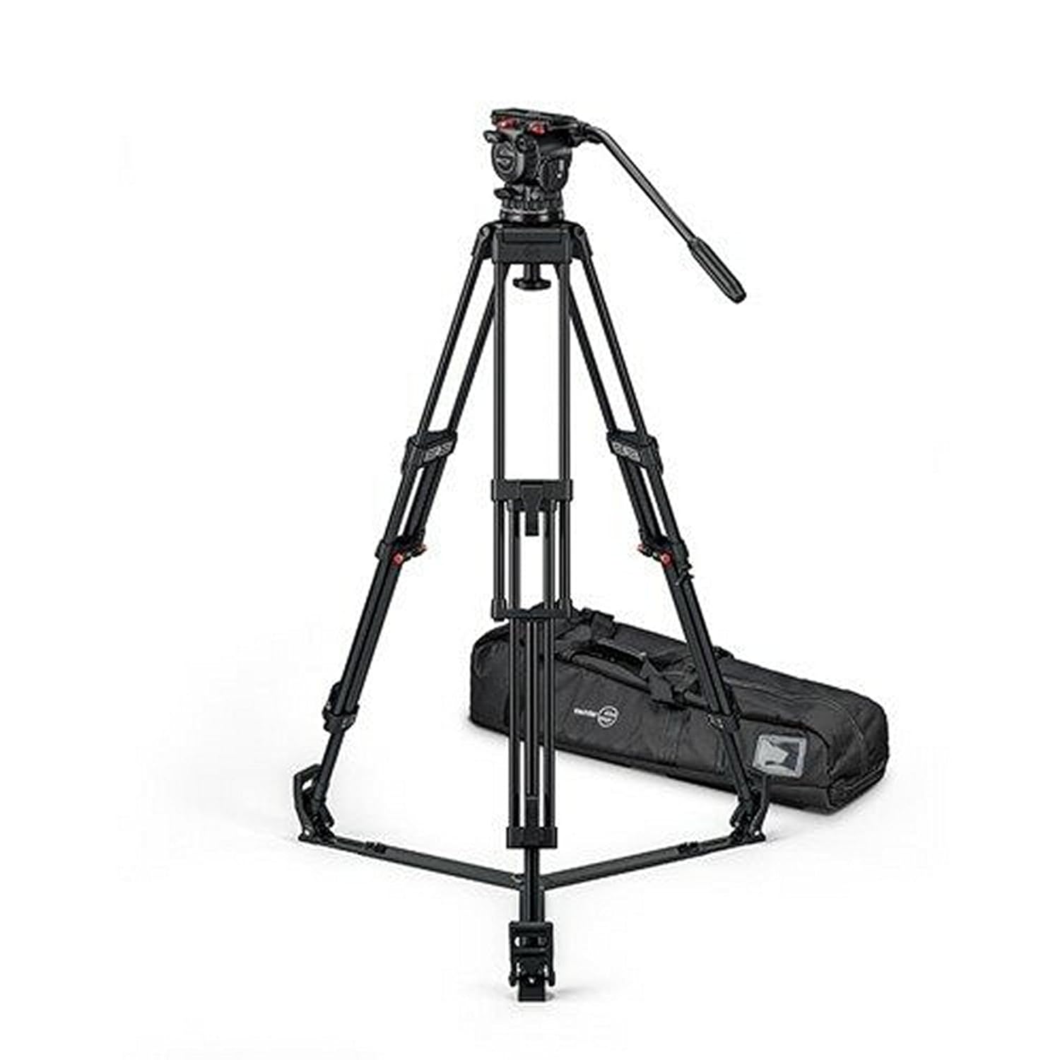 Sachtler FSB 10 Mk II Fluid Head with ENG 2 D 3-Section Aluminum Tripod and SP 100 Ground