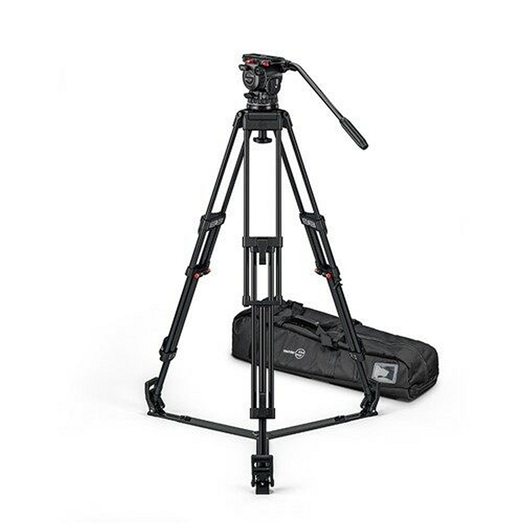 Sachtler FSB 10 Mk II Fluid Head with ENG 2 D 3-Section Aluminum Tripod and SP 100 Ground