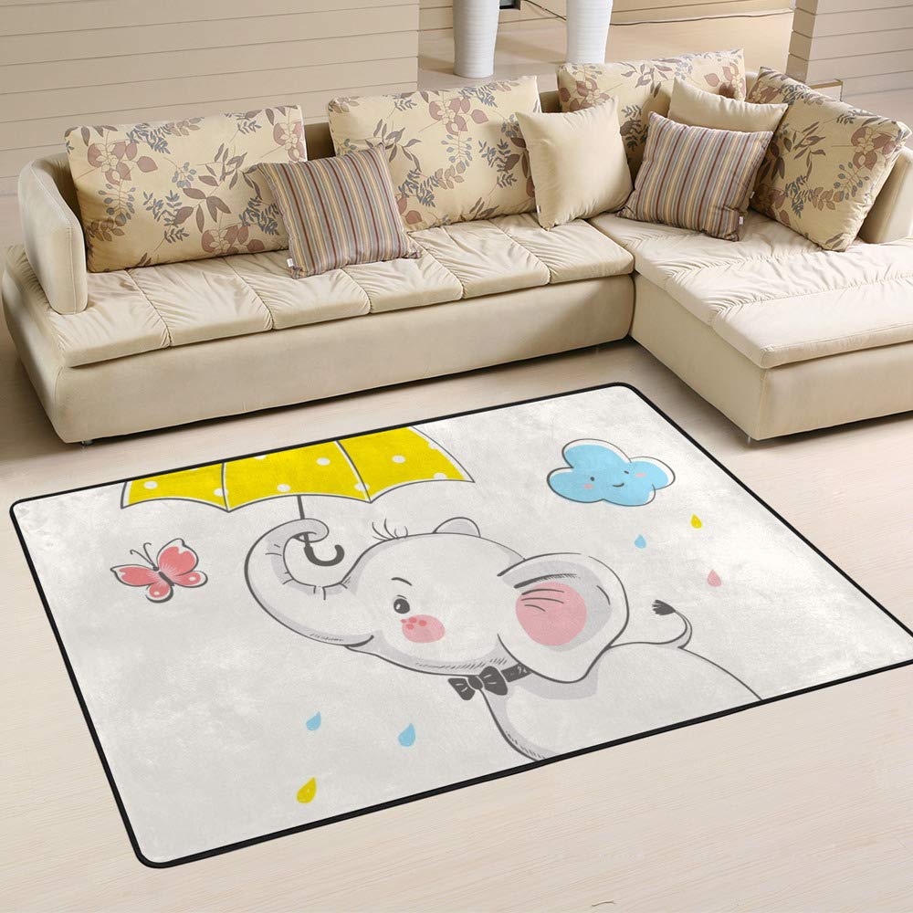 Grand tapis fleurs jaunes 80x58 inch salon chambre Ruchen