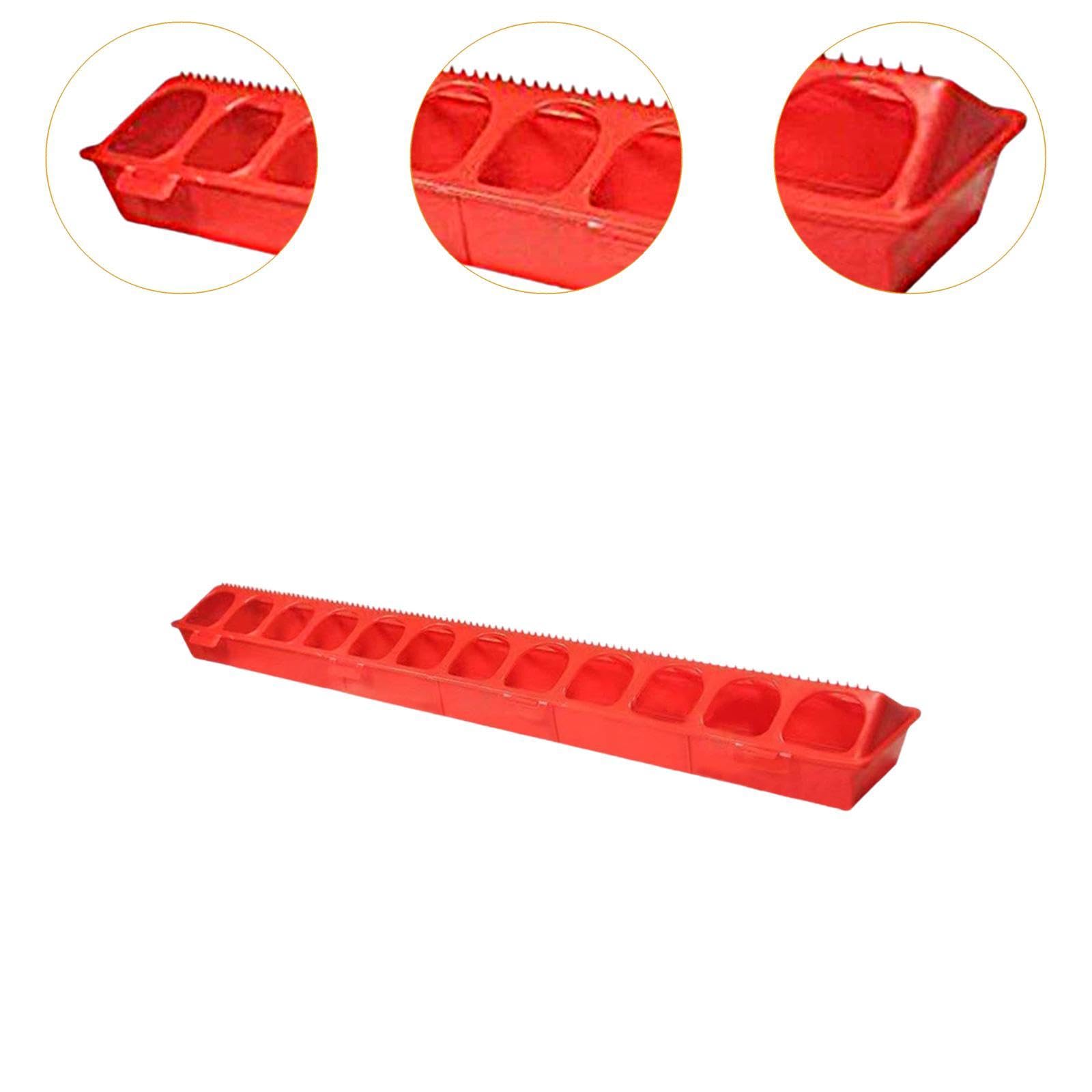 Mangiatoia per Pollame, Mangiatoia per, Abbeveratoio, Coperchio Incernierato Anti-Perdita, Senza Sprechi, Contenitore per Mangimi per Quaglie E, 80 Cm