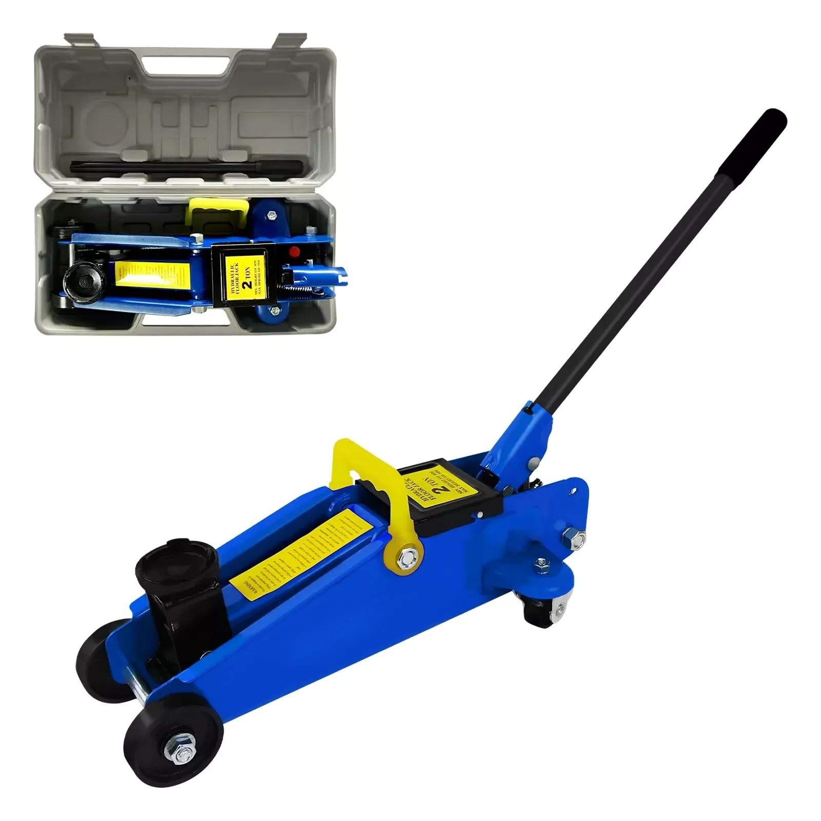Tijera automóvil Gato de Acero con Carro hidráulico de 2 toneladas, Perfil portátil, Equipo de reparación de neumáticos hidráulicos, Gato de Piso portátil Gatos para Coche