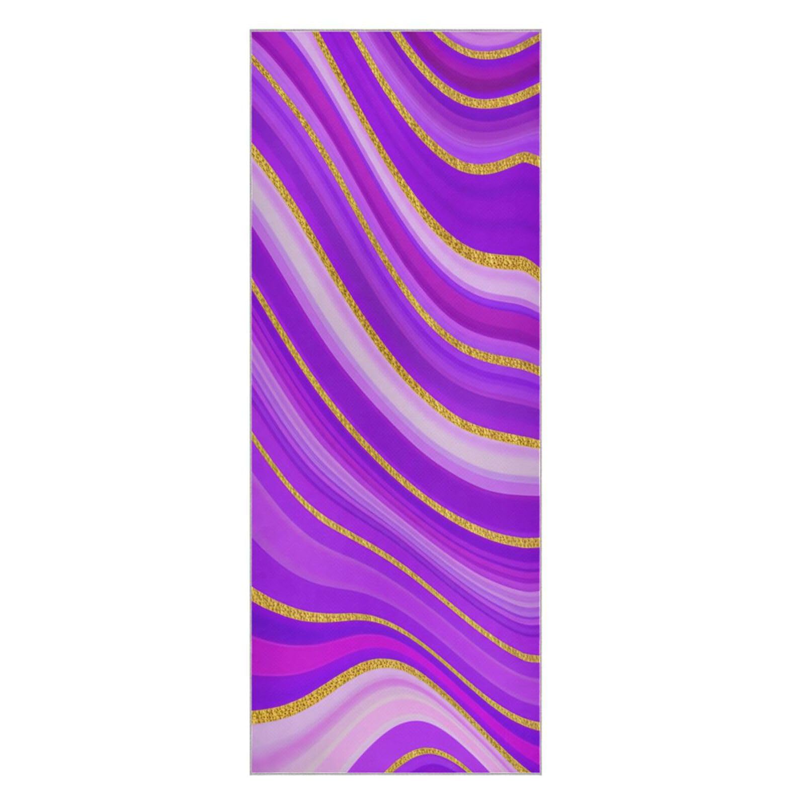 BURSTDDY Marble Hot Yoga Towel Absorbent Non Slip Yoga Mat Towel
