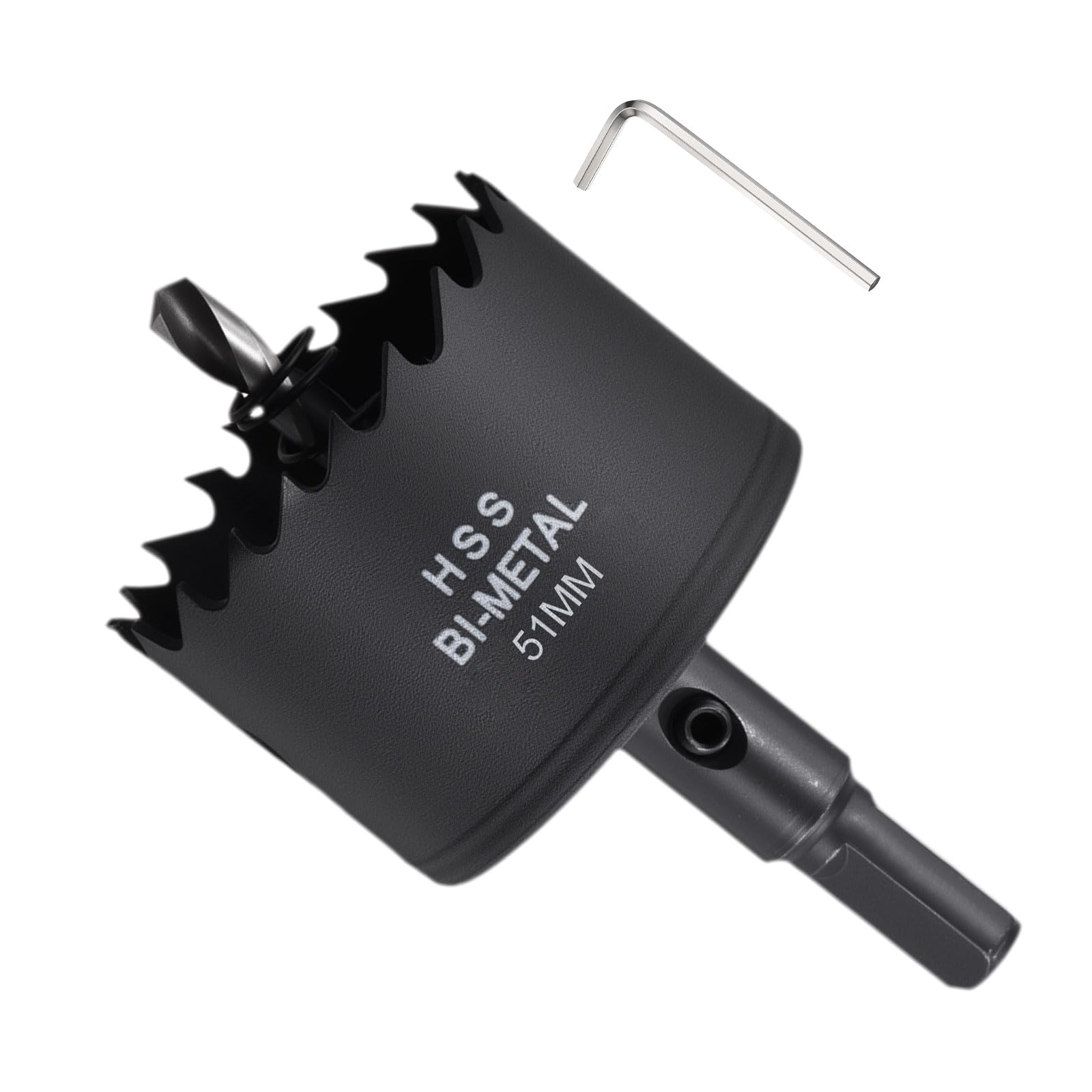 METALLIXITY Bi-Metal Hole Saw 2", M42 HSS Circular Head 51mm Hole Cutter with Center Drill Bit