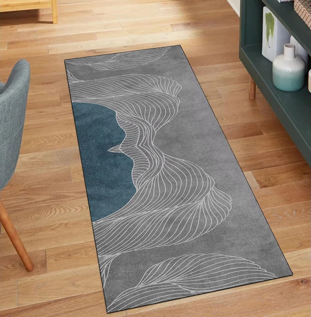 Alfombra de pasillo para evitar resbalones, solución lavable de 60x180 cm para el hogar