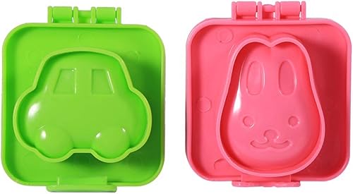 Miniatura 4 de Ogrmar 6 moldes de dibujos animados para hervir huevos/pescado en forma de corazón para huevo, sushi, arroz, molde de molde para decorar pastel de