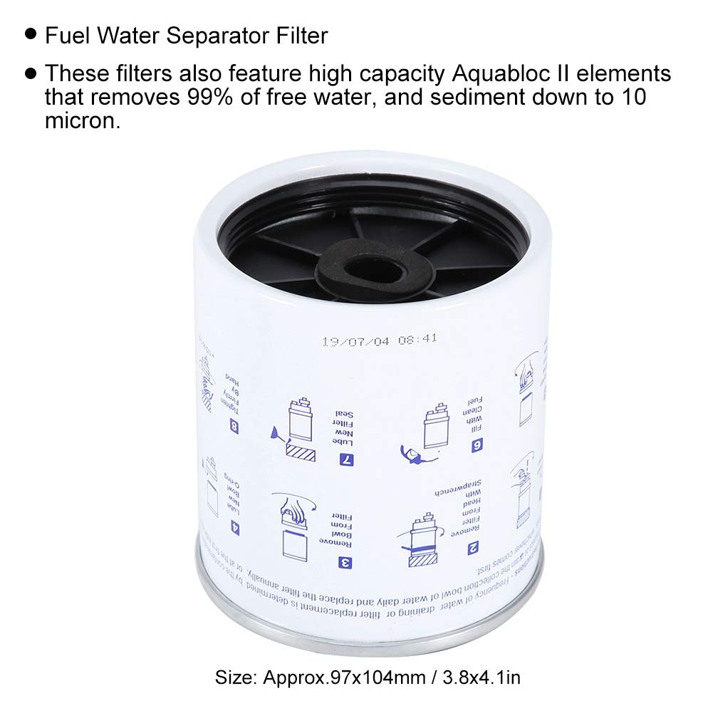 Filtre à Carburant Moteur Racor - Séparateur Eau-Carburant pour Bateaux et Yachts Hors-Bord