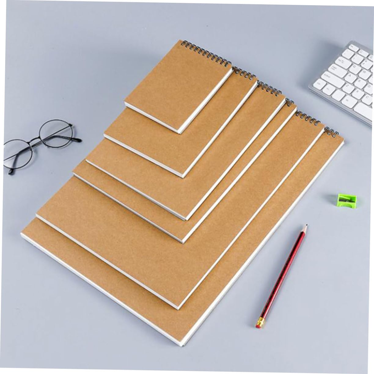 NUOBESTY Cahier De Dessin Pour Étudiant 2 Feuilles De Papier À Dessin Vierges Format A4 Pour Bureau