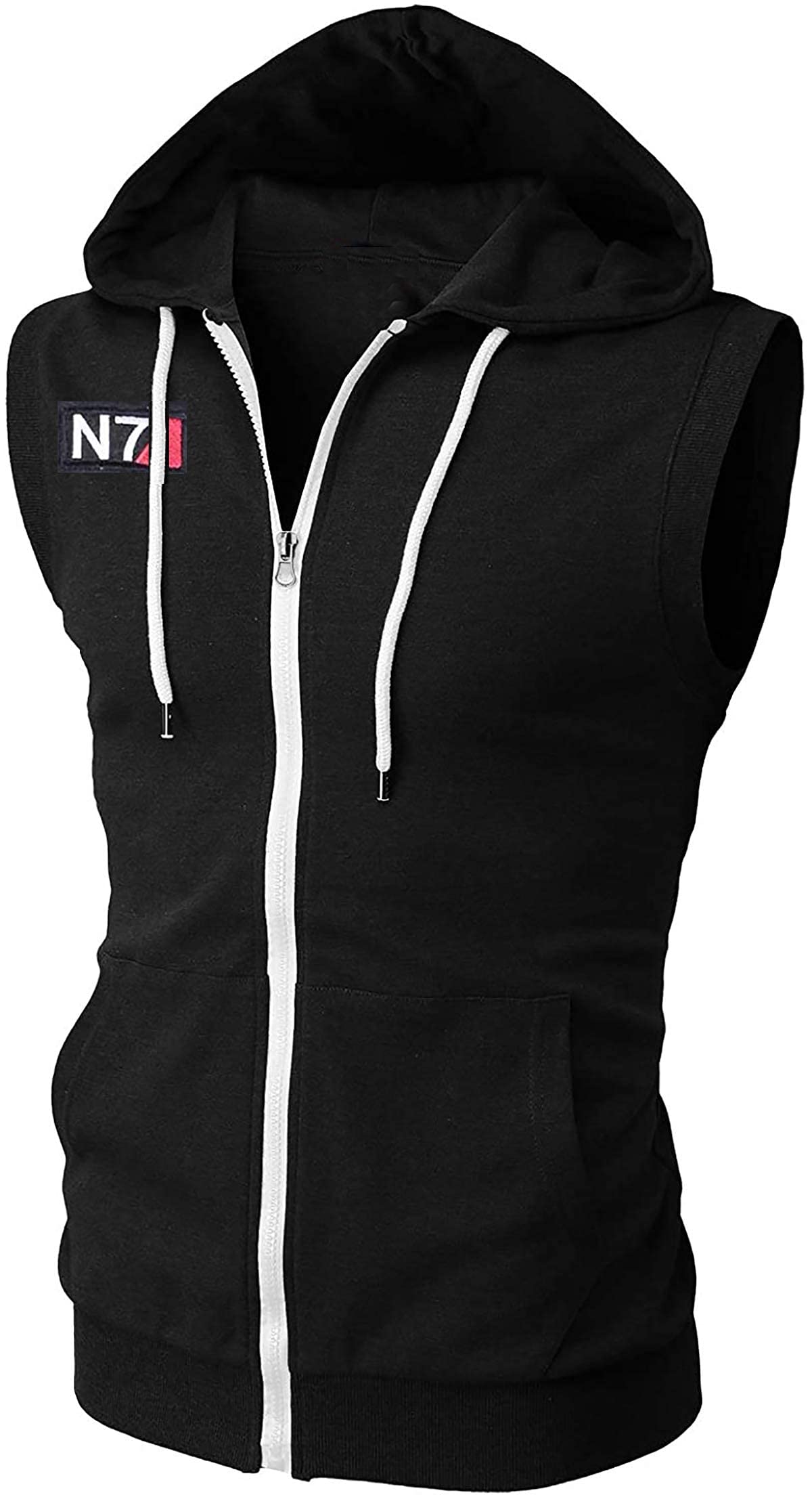 Mass Effect N7 polarowa bluza z kapturem - XXL, Czarny ? Bluza z kapturem N7 Polar