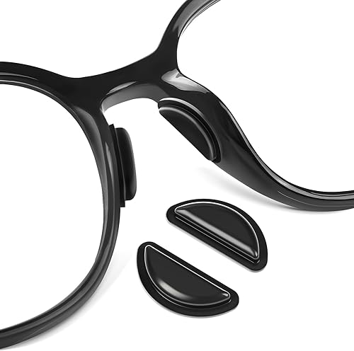 Miniatura 8 de Almohadillas de nariz para lentes, almohadillas de silicona antideslizantes para la nariz, cojines de bolsa de aire de 0.098 pulgadas de altura,