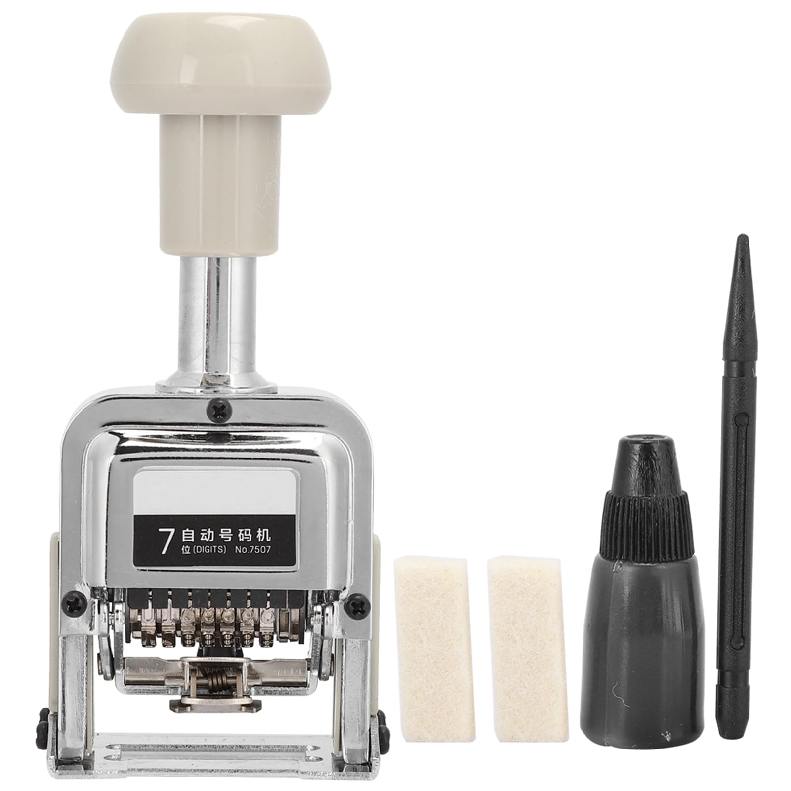 Machine de Numérotation Automatique, Tampon Numérique Auto-encreur, Machine de Numérotation Automatique, Kit de Tampons Numériques en Métal, Kits D'impression de Timbres, Machine