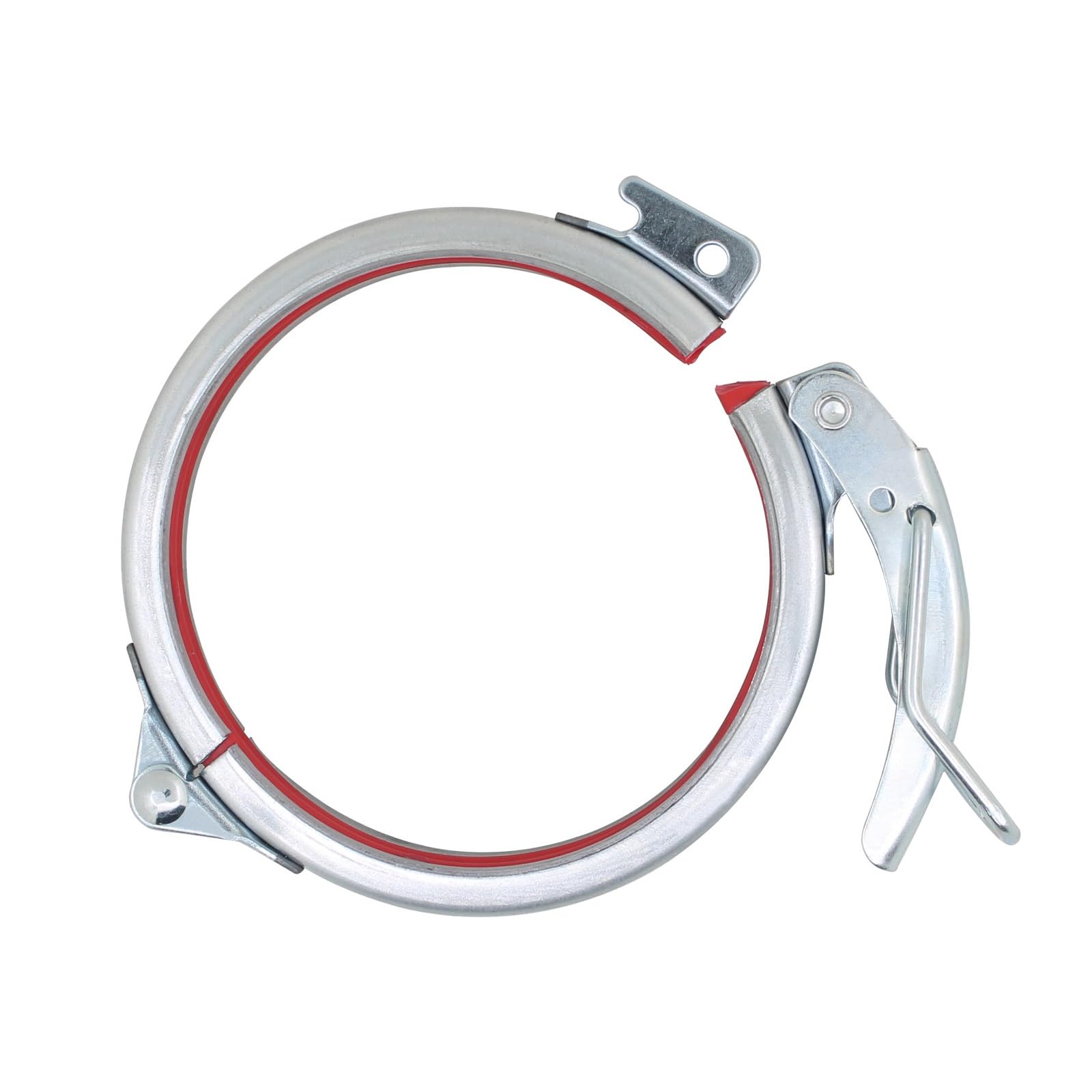 Collier de serrage pour tuyau rond à dégagement rapide - Anneau de serrage SS/galvanisé 80-400 mm de diamètre réglable (galvanisé 159 mm) (galvanisé, 80 mm)