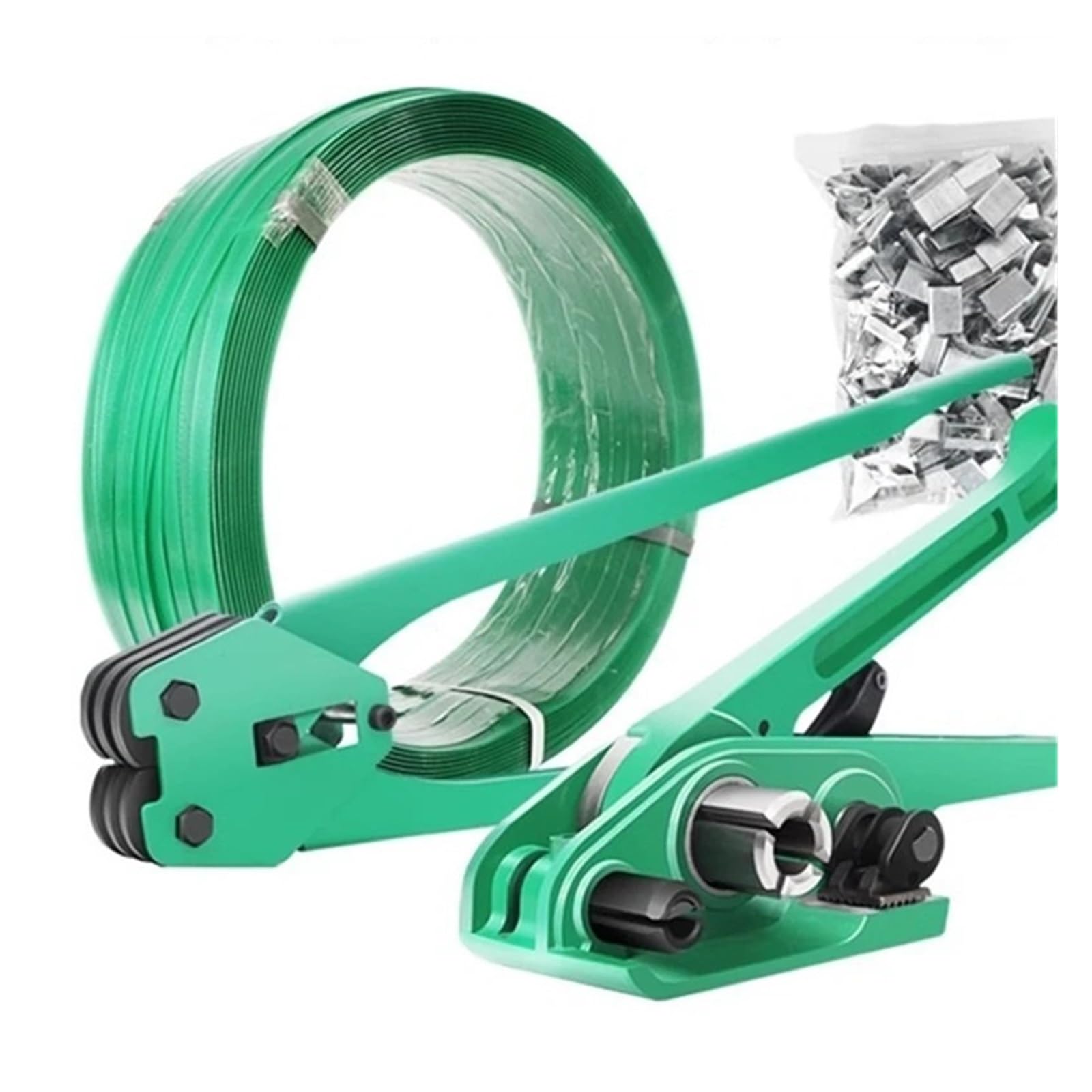 Macchina Reggiatrice, Kit di reggiatura manuale for carichi pesanti, set tenditori e sigillatori for reggette in PET PP