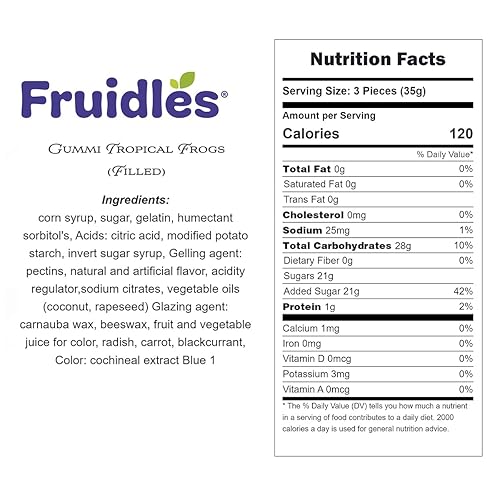 Miniatura 5 de Tropical Frogs - Gomitas de gomitas, deliciosos colores surtidos y sabores de frutas (4.4 libras)
