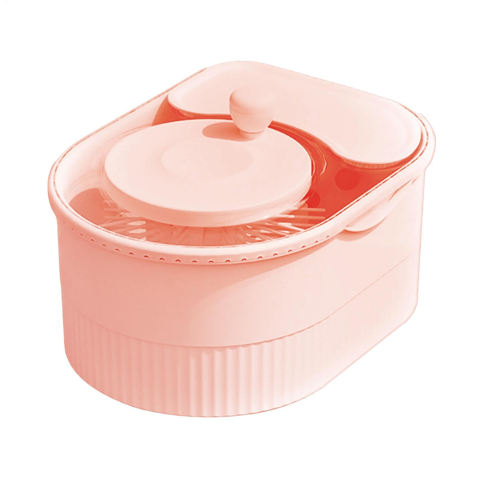 Centrifugadora Limpiadora De Verduras Y Frutas Para Cocina Tapa Segura Con | Cepillo Manual De Frutas Y Verduras Para Tomate Patata Pimiento Pepino Zanahoria Lechuga Uvas Cerezas