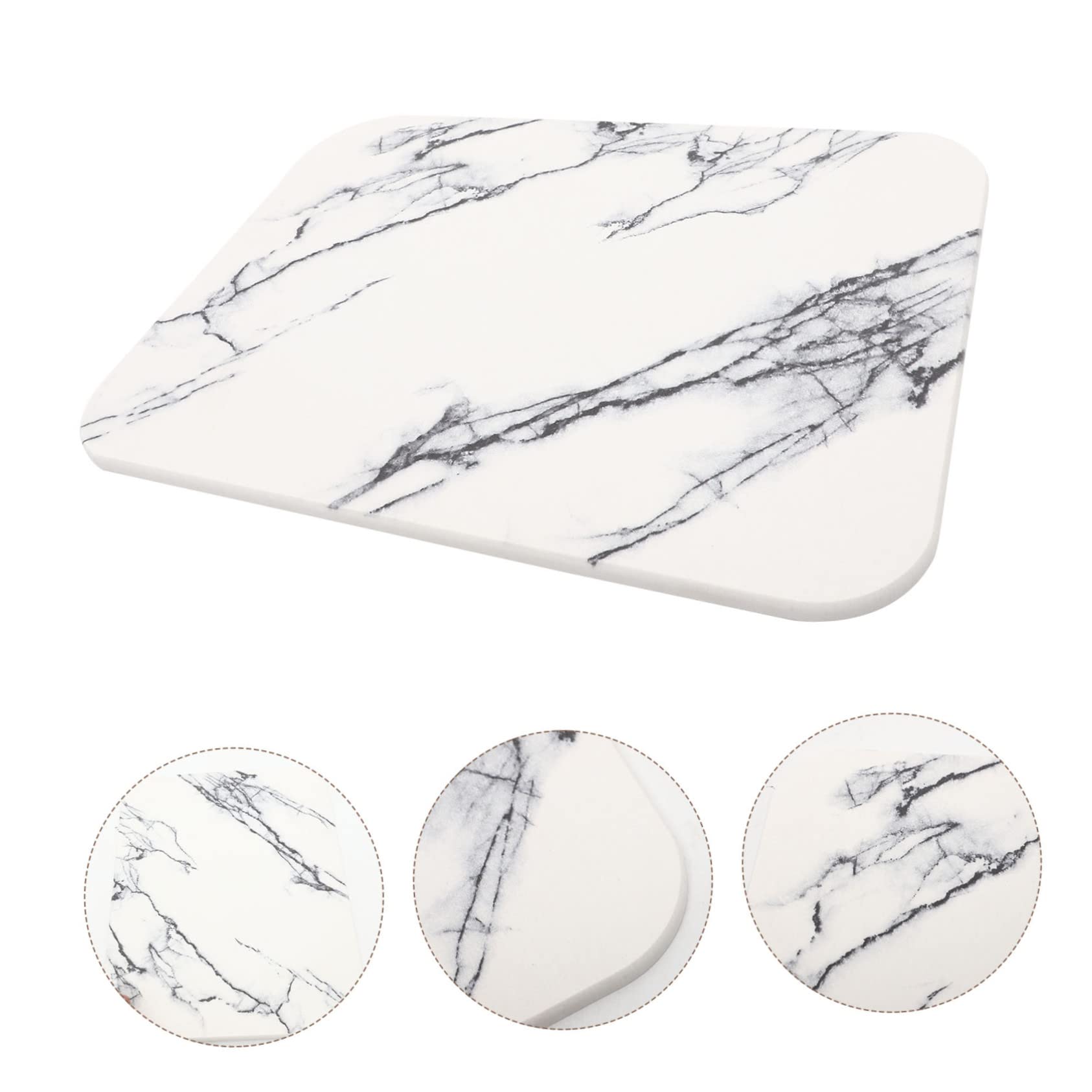 Tapis de Cuisine en marbre Tapis de Absorbant l'eau Non de Bain paillassons intérieurs Lavable de Sol de Salle de Bain pour Cuisine Boue de diatomée