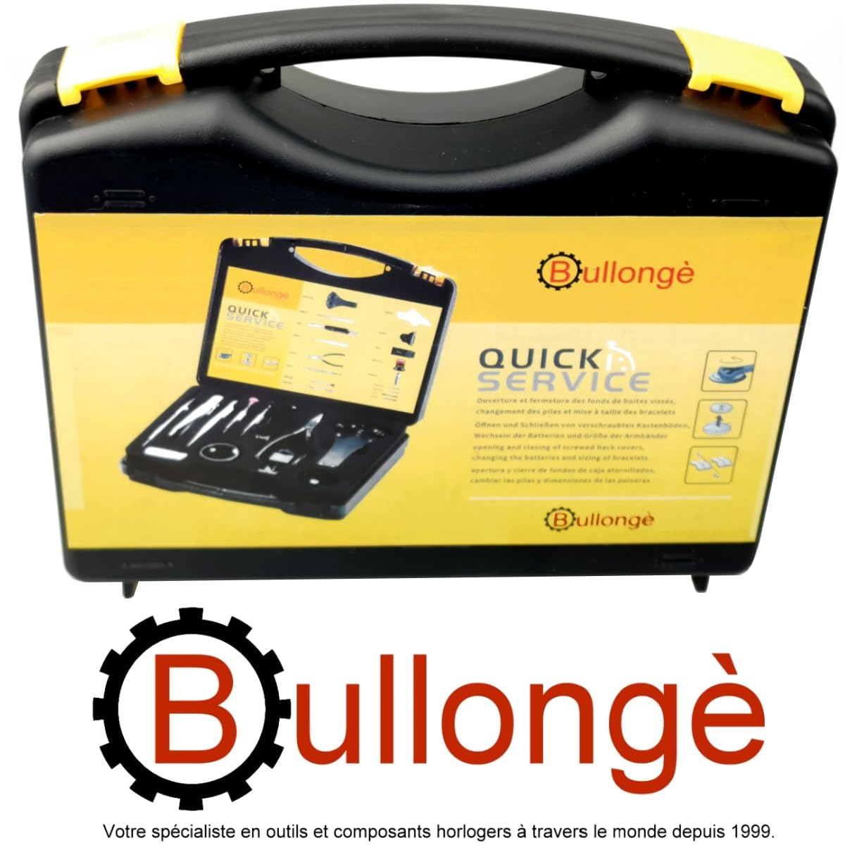 7812 Quick-Sevice-Set Uhrenwerkzeug Set - Uhrenarmbänder wechseln, kürzen, Batteriewechsel und kleine Reparaturen