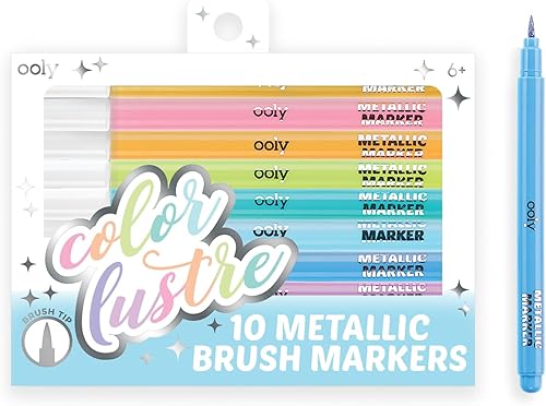 Ooly, Juego de 10 marcadores metálicos de color lustre