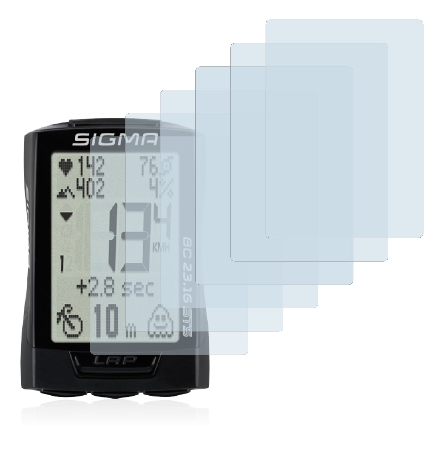 Bruni Schutzfolie Für Sigma BC 23.16 – 2x Displayschutz, Glasklar, Kratzfest, Blasenfrei, Made In Germany