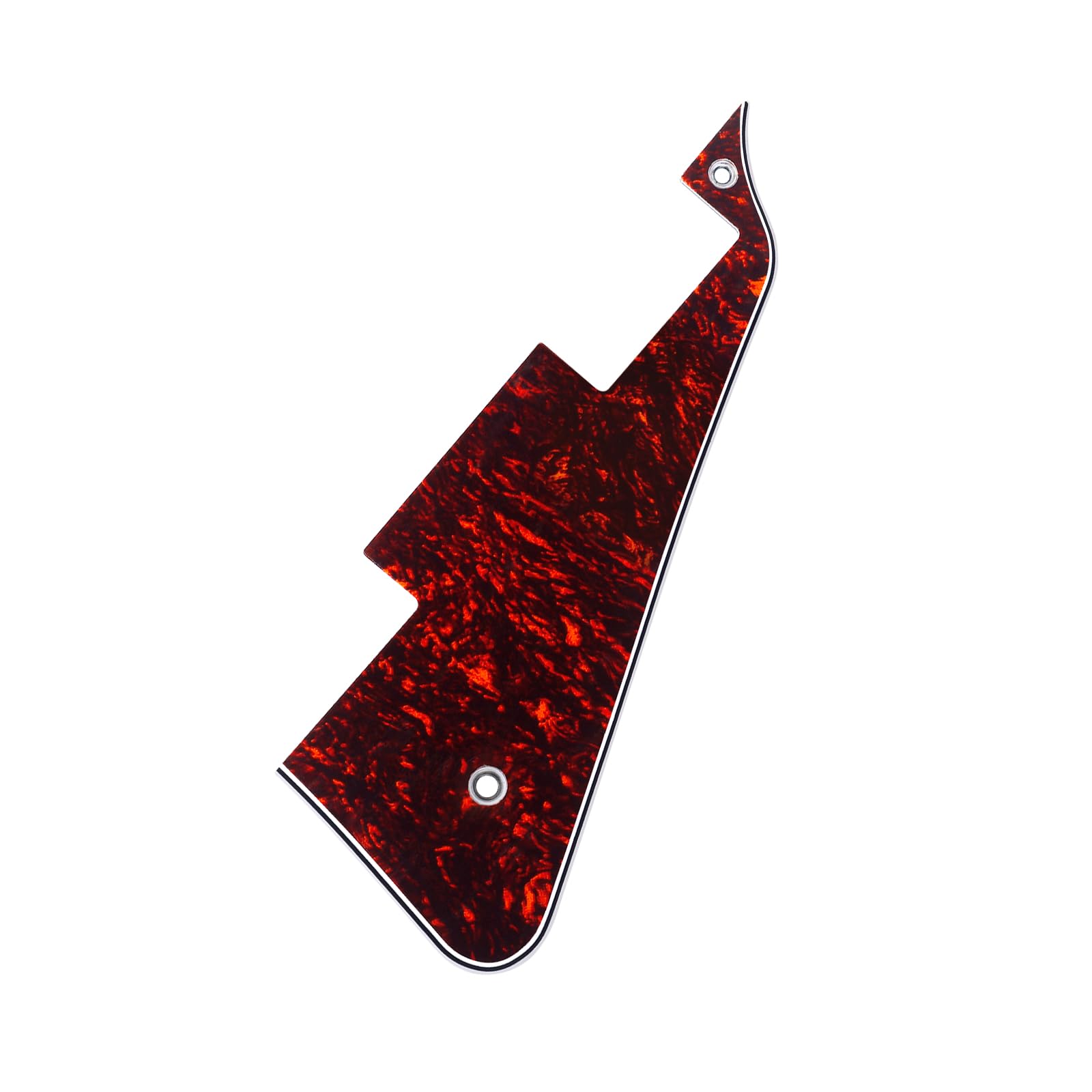 Banworks 4 Ply Les Paul Pickguard LP Pickguard Scratch Plate 2-Hole Electric Guitar Pickguard for Epiphone EPI Les Paul LP JT/HB-06 Red Tortoiseshell - Image 4