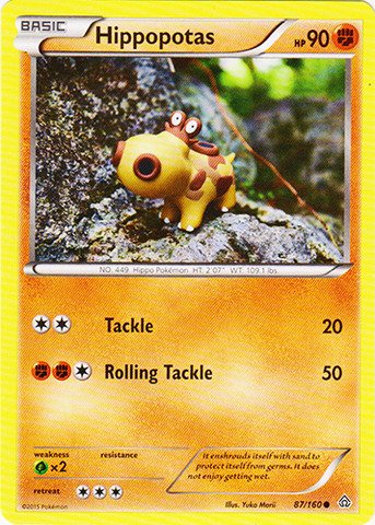 Amazon.com: Pokemon - Hippopotas (87/160)