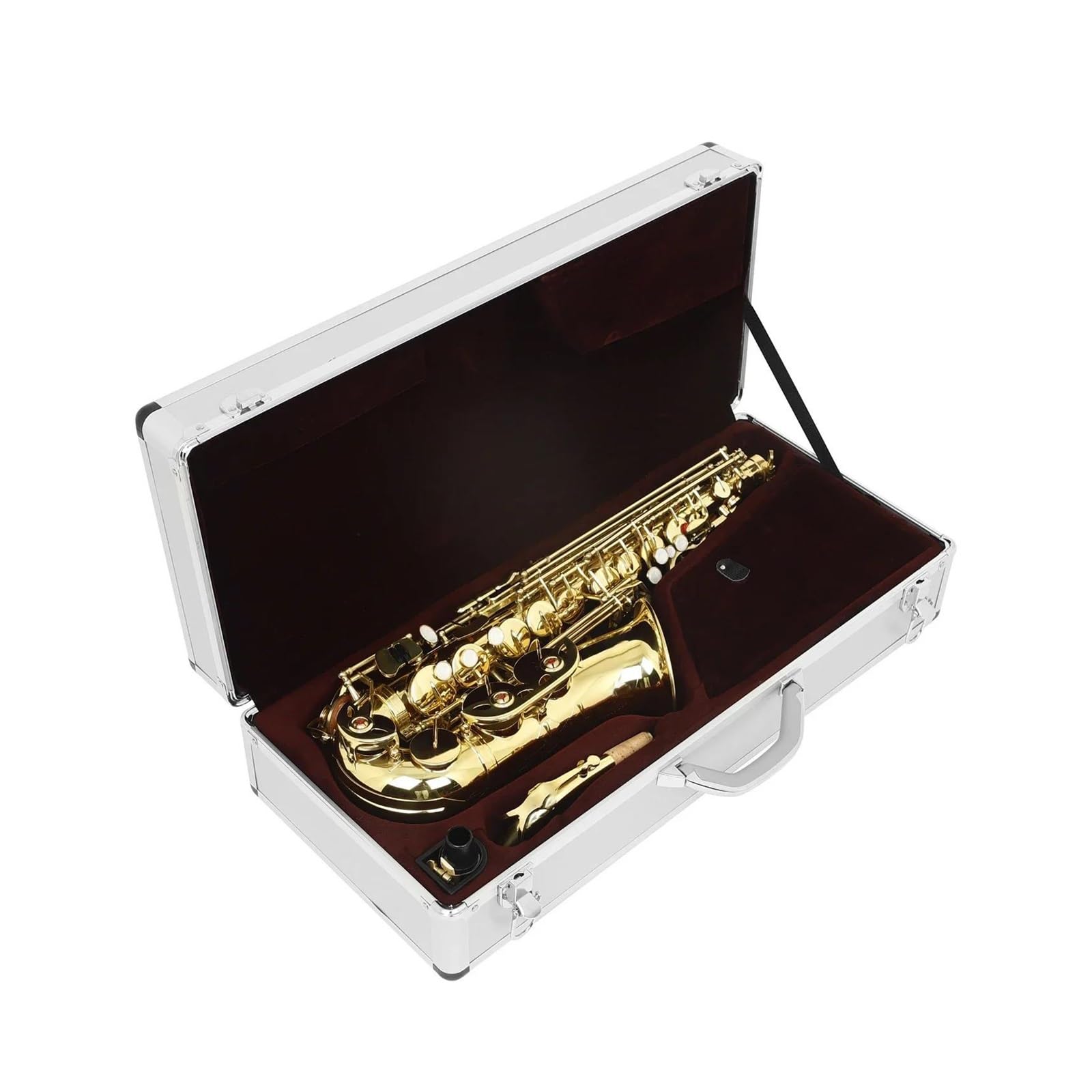 Eb Saxophon Messing Alt Set Professionelles Holzblasinstrument Mit Zubehör Für Anfänger Standard-Saxophon