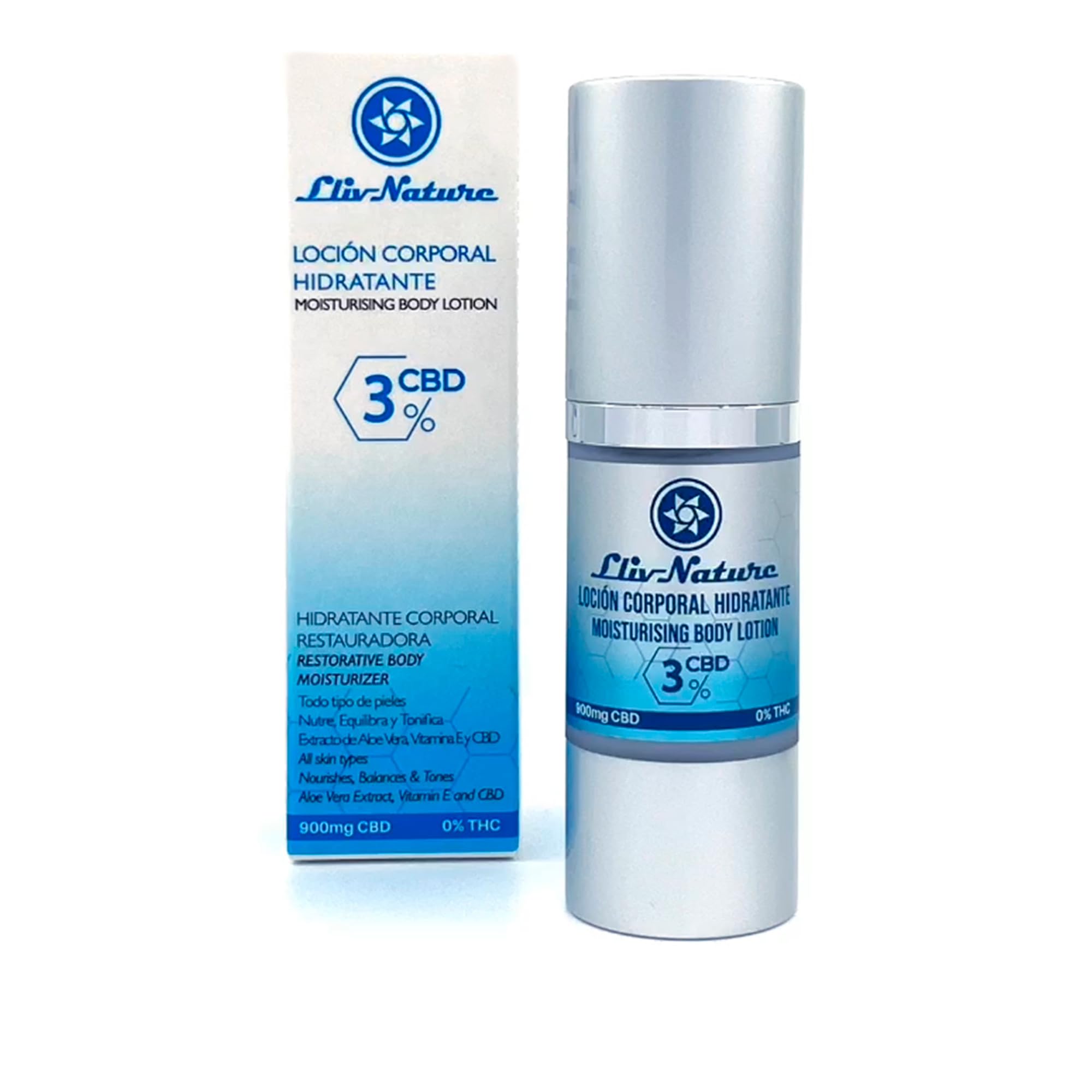 Hidratante corporal exclusiva con 900mg de CBD, vitamina E y extractos botánicos 5