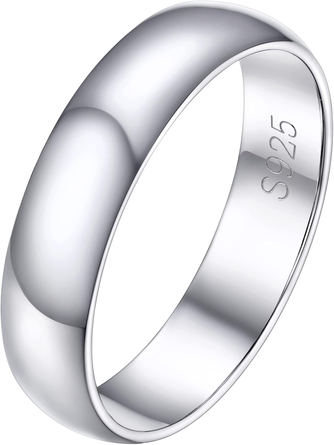 925 Sterling Silver Rings, 2mm/3mm/5mm Wedding Band Ring, Cuban Link/Celtic Knot/Wishbone/Twist/Infinity Ring, X Cross Rings, High Polish Comfort Fit, #4-12, Come Gift Box