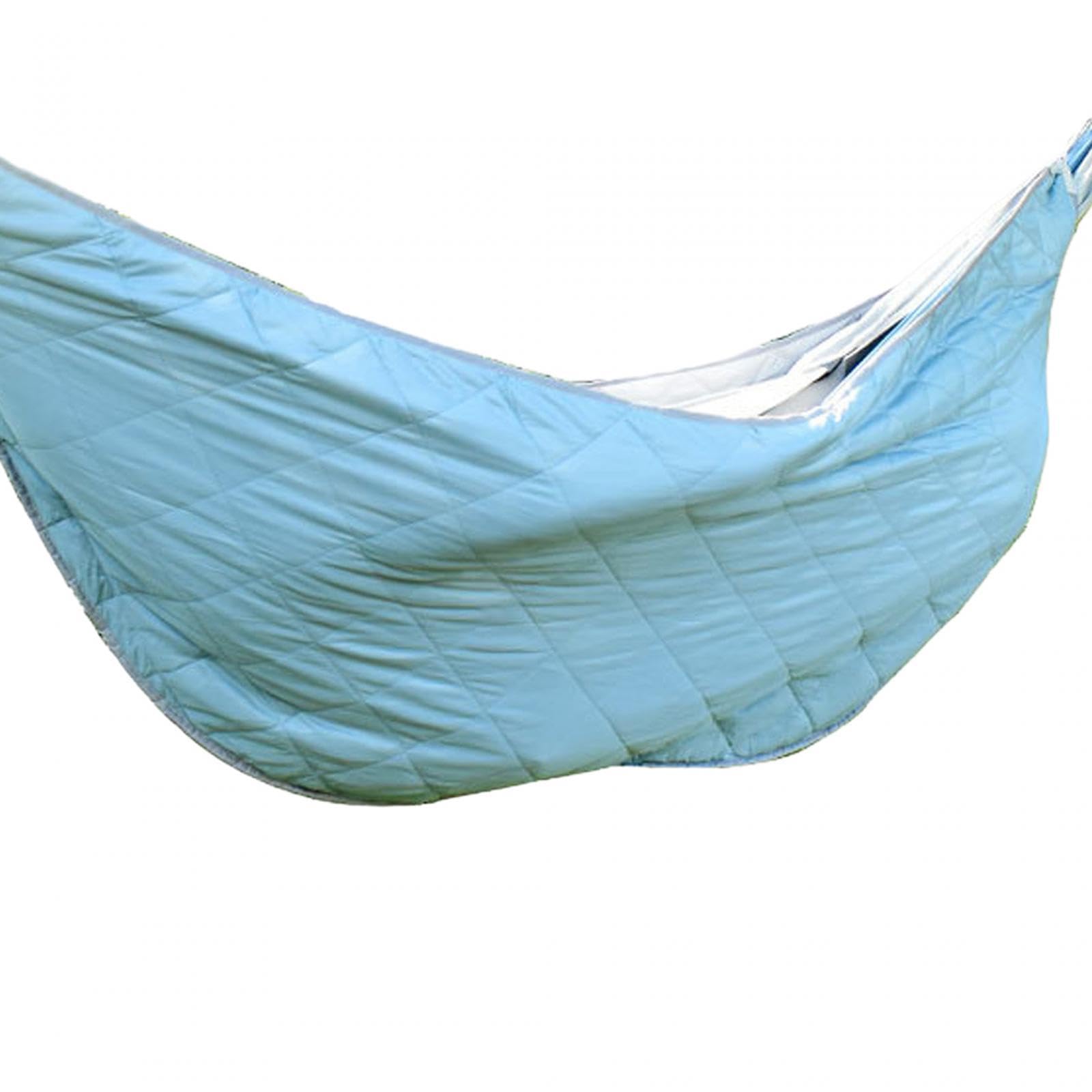 Winter Hängematte Outdoor Windschutz Baumwolle Isolationshammock Camping Zubehör für Einzelperson für Geschenk Freizeit Garten, Blau