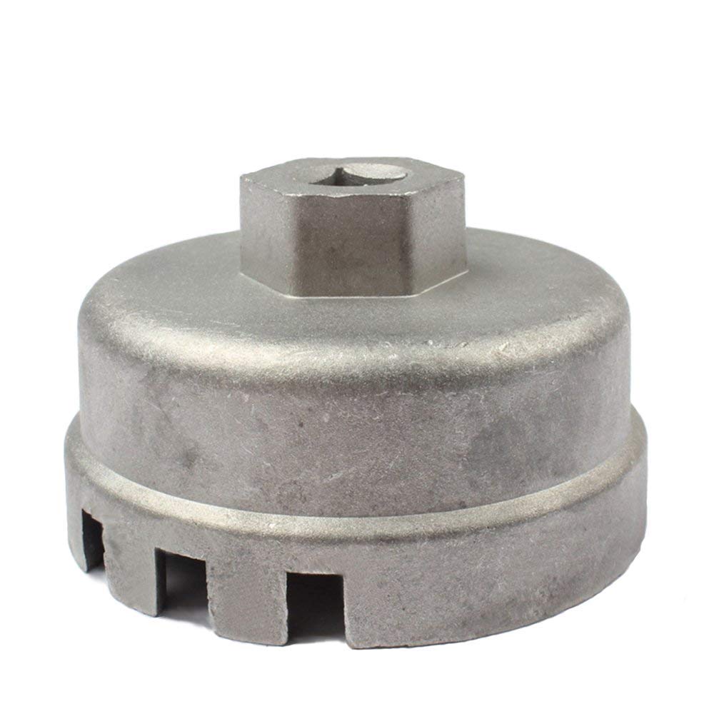 HIFROM Replace 14 Flutes 64.5mm Oil Filter Socket Housing Tool Remover Cup Wrench Compatible with Lexus Highlander RAV4