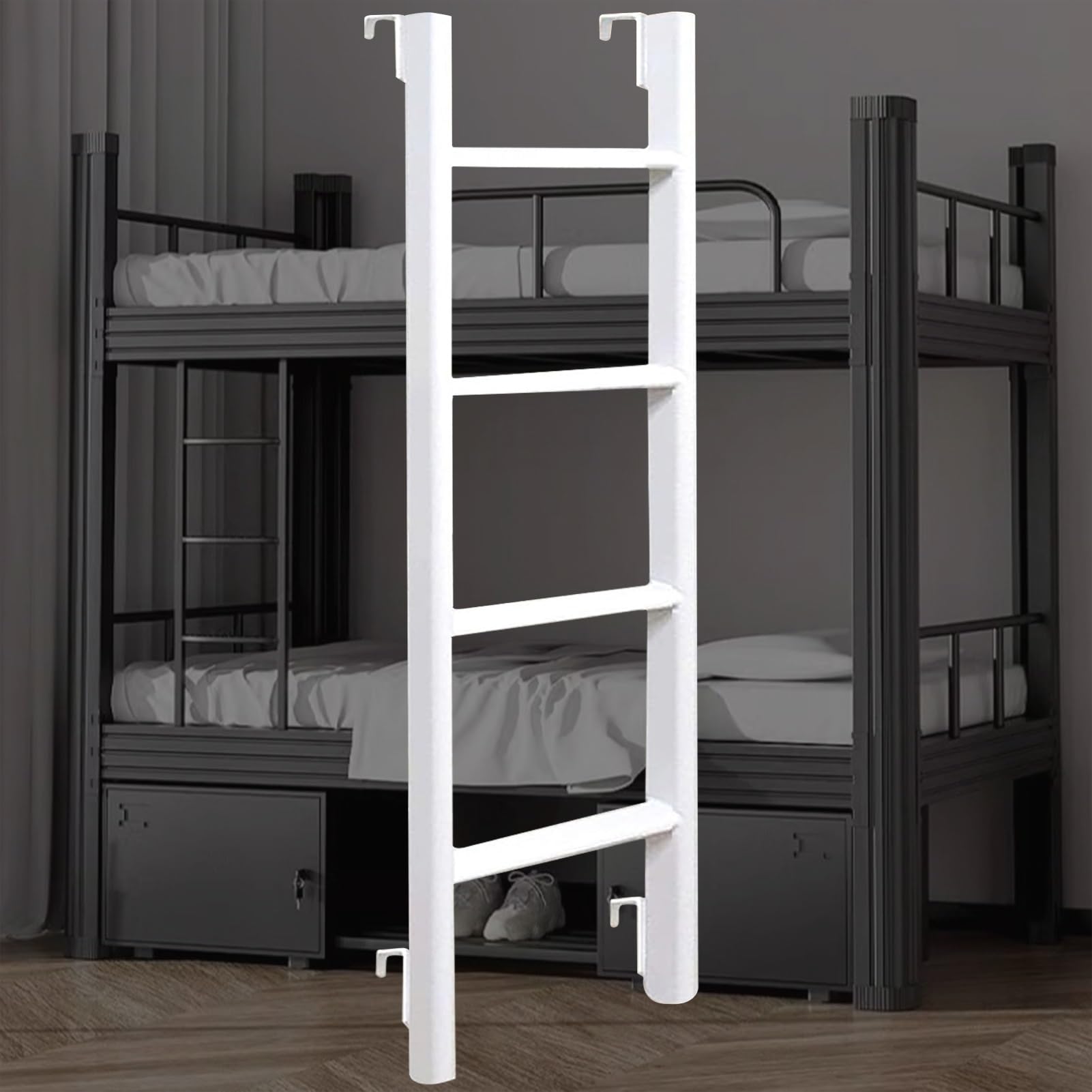 Escalera para loft de dormitorio multiusos ajustable de 4 o 5 escalones