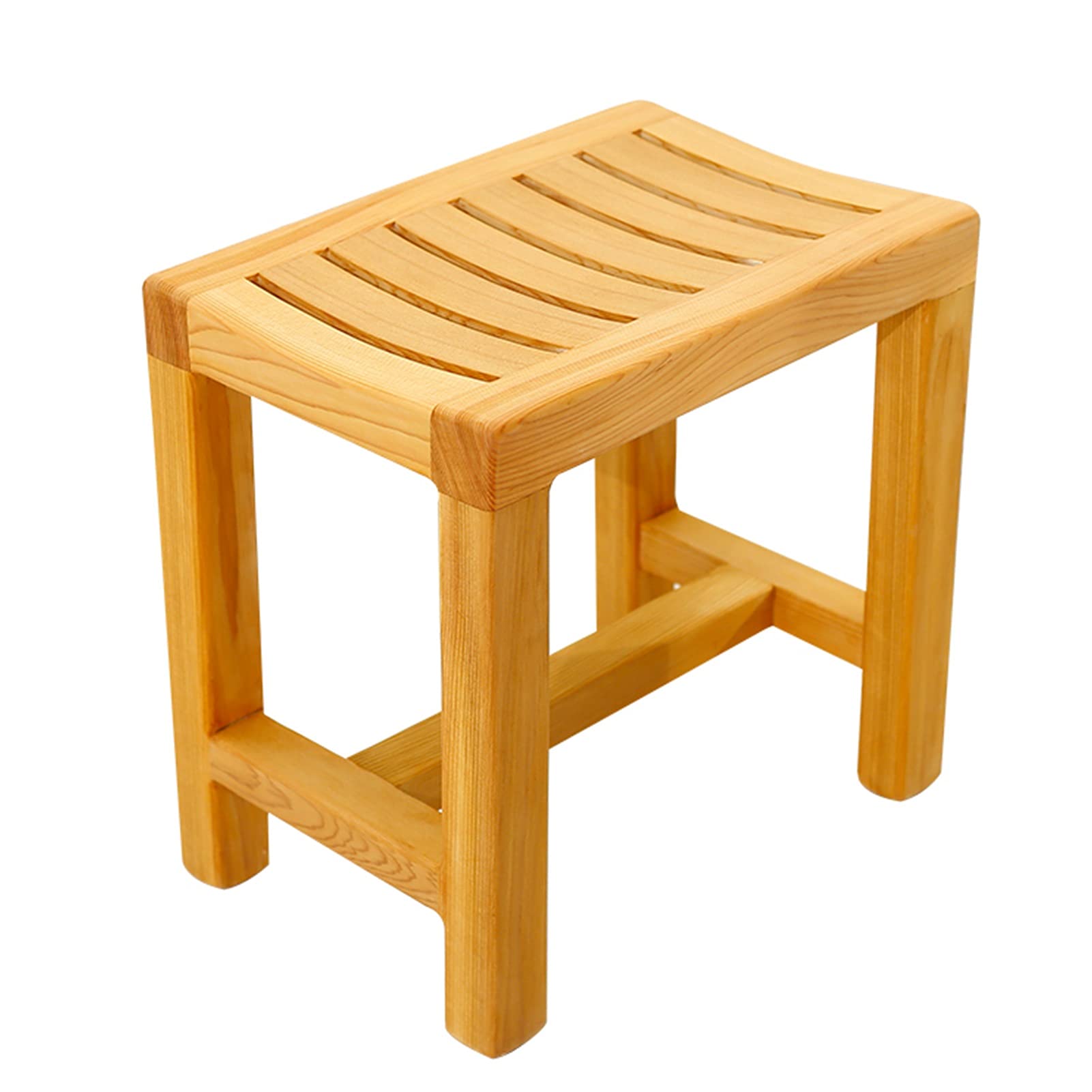 Chaise de bain en bois antidérapante et tabouret de douche durable